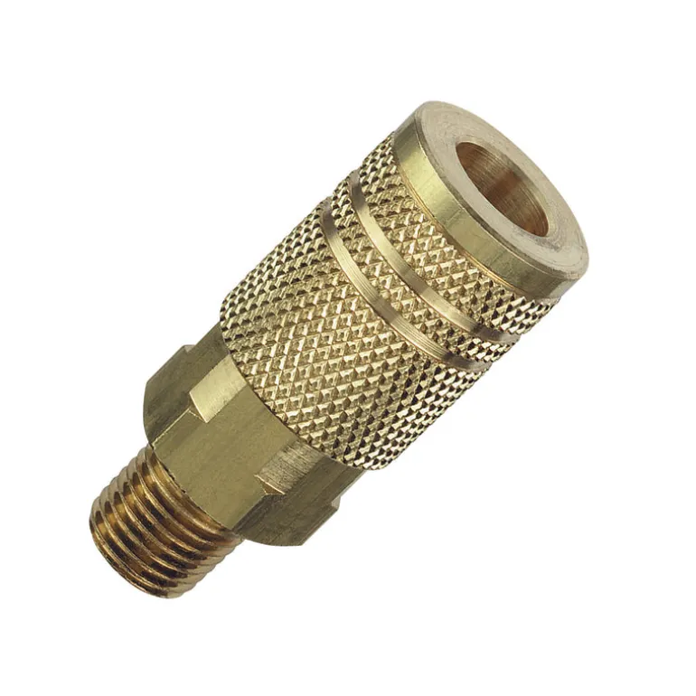 Amflo Brass 1/4 in. I/M Style Coupler 1/4 in. Male NPT 1 pc. (Pack of 10)