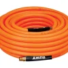 Amflo Orange PVC General Purpose Air Hose 300 PSI 3/8 in. x 100 ft. with 1/4 in. MNPT End Fittings