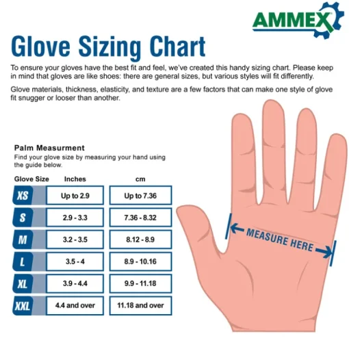 AMMEX Professional Nitrile Disposable Exam Gloves X-Large Black Powder Free 100 pk