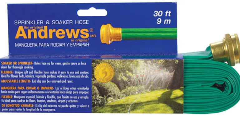 Andrews 1 in. D X 30 ft. L Medium Duty Sprinkler/Soaker Hose
