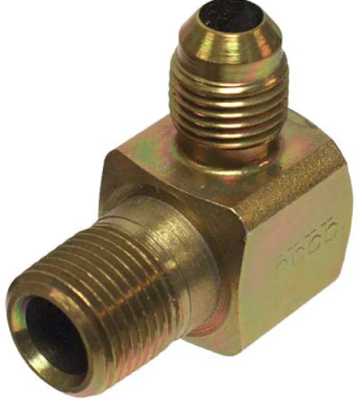 Apache Steel 3/8 in. D X 3/8 in. D Hydraulic Adapter 1 pk
