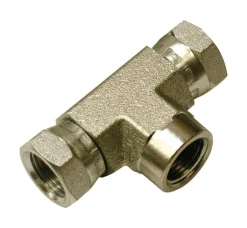 Apache Steel 1/2 in. D X 1/2 in. D T-Hydraulic Adapter 1 pk