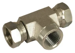 Apache Steel 1/2 in. D X 1/2 in. D T-Hydraulic Adapter 1 pk