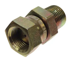 Apache Steel 1/2 in. D X 1/2 in. D Hydraulic Adapter 1 pk