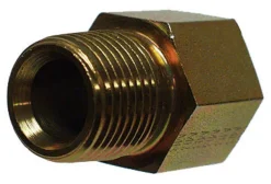 Apache Steel 1/2 in. D X 3/8 in. D Hydraulic Adapter 1 pk