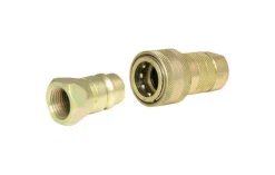 Apache Steel 3/8 in. D X 3/8 in. D Hydraulic Coupler 2 pk