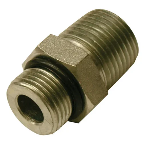 Apache Steel 1/2 in. D X 1/2 in. D Hydraulic Adapter 1 pk