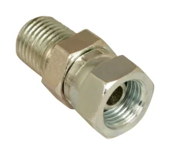 Apache Steel 1/4 in. D X 1/4 in. D Hydraulic Adapter 1 pk