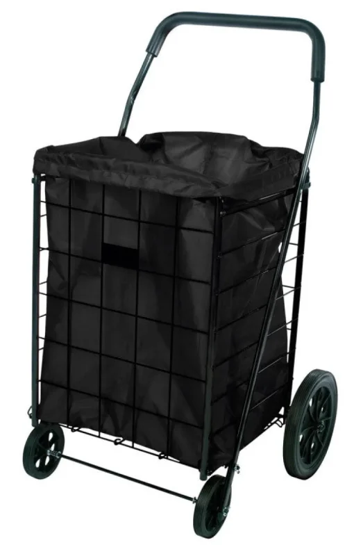 Apex 24 in. H X 18 in. W X 15 in. L Black Collapsible Shopping Cart Liner
