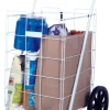 Apex 35-5/8 in. H X 21-5/16 in. W X 17-1/2 in. L White Collapsible Shopping Cart