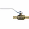 Apollo 1/2 in. Brass Expansion Pex Ball Valve Full Port Quarter-Turn Lever For Potable Water