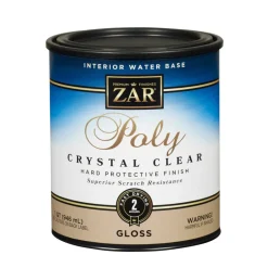 Aqua ZAR Clear Water-Based Indoor Polyurethane Paint 1 qt. 125 sq. ft. Coverage (Pack of 4)