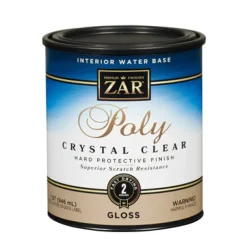 Aqua ZAR Clear Water-Based Indoor Polyurethane Paint 1 qt. 125 sq. ft. Coverage (Pack of 4)