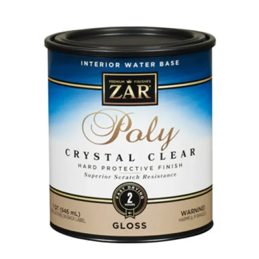 Aqua ZAR Clear Water-Based Indoor Polyurethane Paint 1 qt. 125 sq. ft. Coverage (Pack of 4)