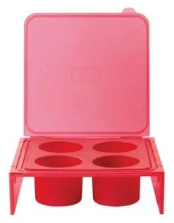 Architec Homegrown Gourmet Red Silicone Deep Herb Freezer Tray