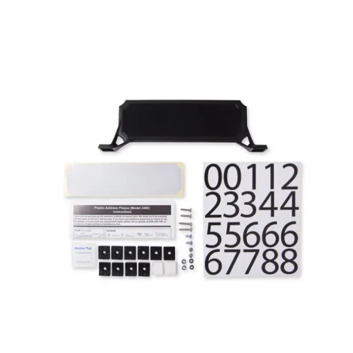 Architectural Mailboxes Black Plastic Manhattan Mailbox Name/Address Kit