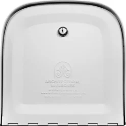 Architectural Mailboxes Oasis Classic Galvanized Steel Post Mount White Mailbox