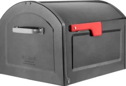 Architectural Mailboxes Pewter Galvanized Steel Post Mounted Mailbox 18.3 L x 12 H x 14 W in.