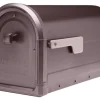 Architectural Mailboxes Roxbury Post Mount Galvanized Steel Post Mount Rubbed Bronze Mailbox