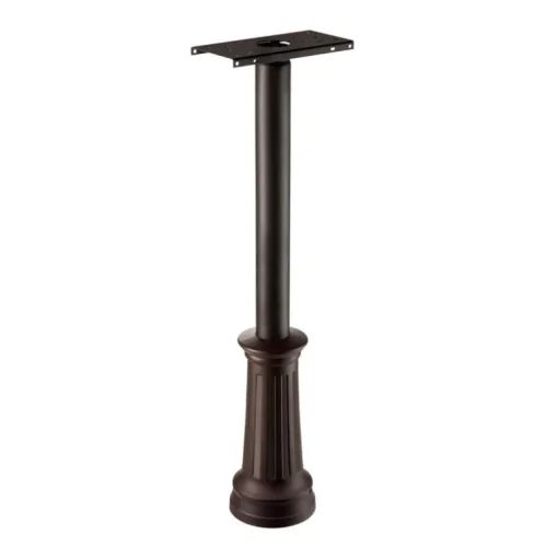 Architectural Mailboxes Redondo 53.2 in. Powder Coated Rubbed Bronze Galvanized Steel Mailbox Post