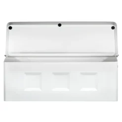 Architectural Mailboxes Wayland Contemporary Galvanized Steel Wall Mount White Mailbox