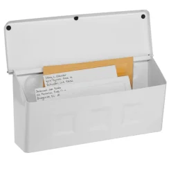 Architectural Mailboxes Wayland Contemporary Galvanized Steel Wall Mount White Mailbox