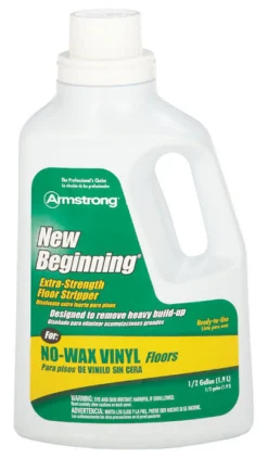 Armstrong New Beginning Cleaner and Wax Remover 64 oz Liquid (Pack of 8).