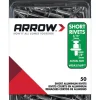 Arrow 3/16 in. D X 1/8 in. Aluminum Short Rivets Silver 50 pk