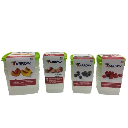 Arrow Home Products 1 qt White Food Storage Container Set 3 pk