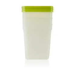Arrow Home Products 1 qt White Food Storage Container Set 3 pk