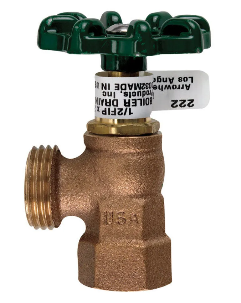Arrowhead 1/2 in. FIP MHT Brass Boiler Drain
