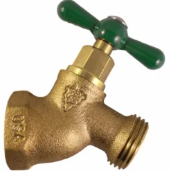 Arrowhead 1/2 in. FIP X 3/4 in. MHT Brass No-Kink Hose Bibb