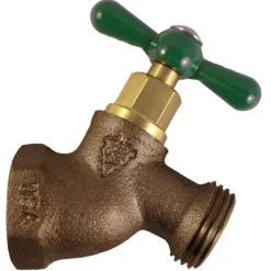 Arrowhead 1/2 in. FIP X 3/4 in. MHT Brass No-Kink Hose Bibb