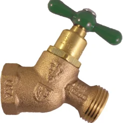 Arrowhead 3/4 in. FIP X 3/4 in. MHT Anti-Siphon Brass No-Kink Hose Bibb