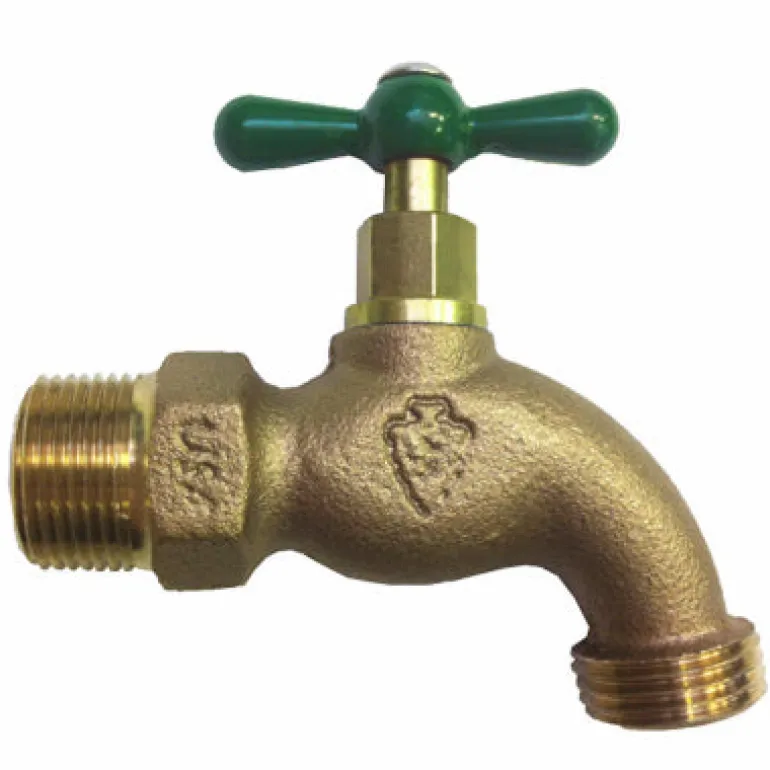 Arrowhead 1/2 in. MIP X 3/4 in. MHT Brass Hose Bibb
