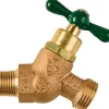 Arrowhead 1/2 in. MIP X 3/4 in. MHT Anti-Siphon Brass No-Kink Hose Bibb