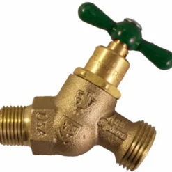 Arrowhead 1/2 in. MIP X 3/4 in. MHT Anti-Siphon Brass No-Kink Hose Bibb