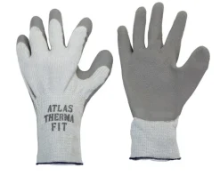 Atlas Therma Fit Unisex Indoor/Outdoor Cold Weather Work Gloves Gray M 1 pair