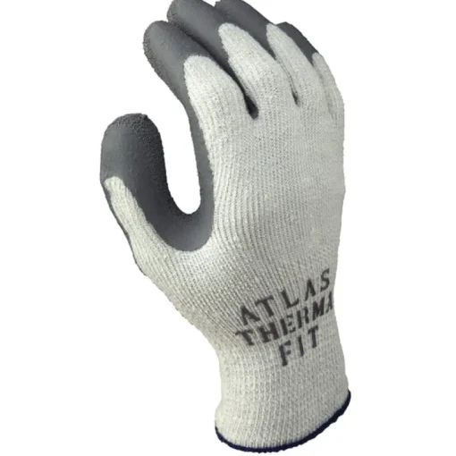 Atlas Therma Fit Unisex Indoor/Outdoor Rubber Latex Cold Weather Work Gloves Gray S 1 pair (Pack of 12)