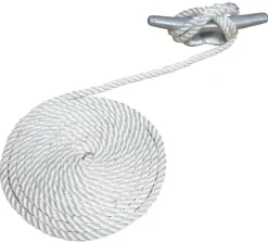 Attwood 11705-7 3/8" X 15' White Premium 3 Strand Twisted Nylon Dock Line