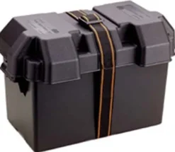 Attwood 9067-1 16-7/8" X 9-5/8" X 10-7/8" Black Power Guard 27 Battery Box