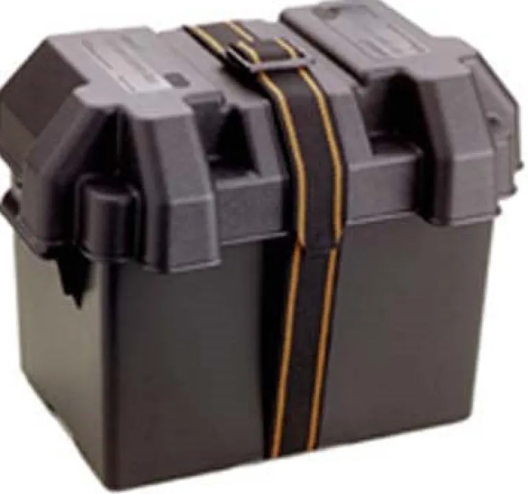 Attwood 9065-1 14" X 9-5/8" X 10-5/8" Black Standard Battery Box