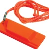 Attwood 11829-6 1-7/64" X 2-51/64" X 5/16" Orange Flat Safety Whistle