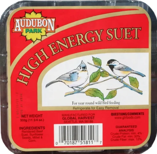 Audubon Park 51811 11 Oz High Energy Audubon Park Suet Cakes (Pack of 12)