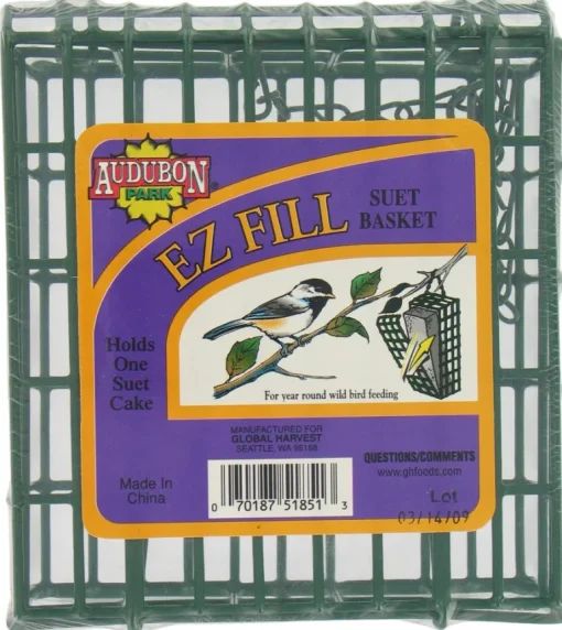 Audubon Park Wild Bird 4 oz Metal Basket Suet Feeder