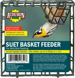 Audubon Park Wild Bird 4 oz Metal Basket Suet Feeder