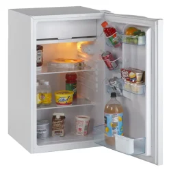 Avanti 4.4 cu. ft. 110 W White Glass Steel Mini Refrigerator