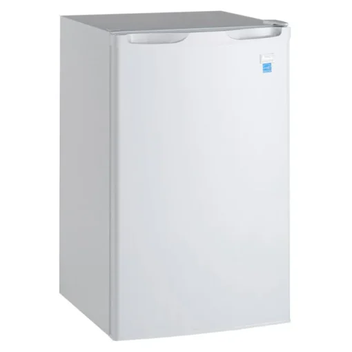 Avanti 4.4 cu. ft. 110 W White Glass Steel Mini Refrigerator