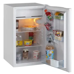 Avanti 4.4 cu. ft. 110 W White Glass Steel Mini Refrigerator