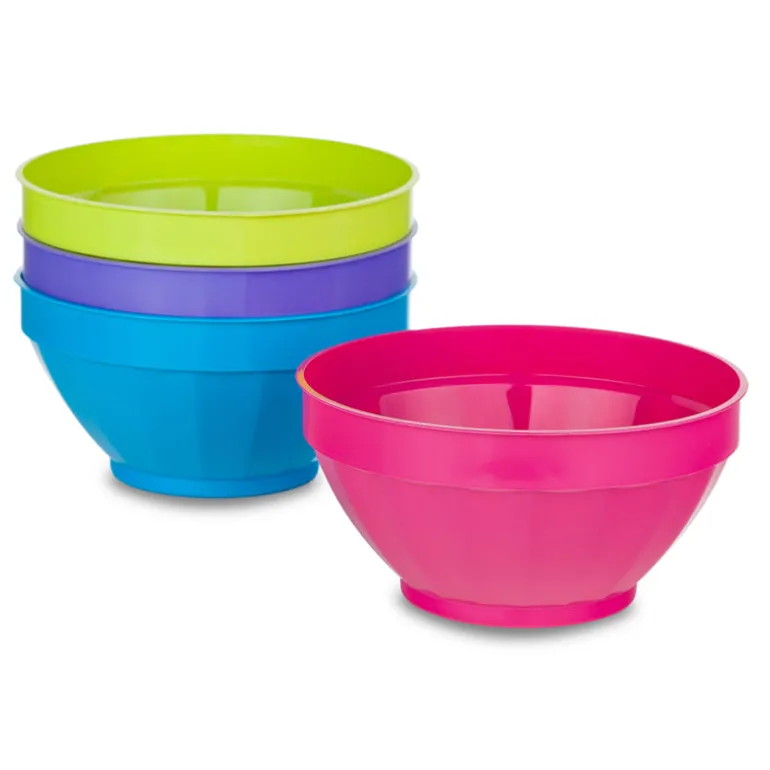B and R Assorted Polyethylene Fluted Bowl 1 each (Pack of 36)